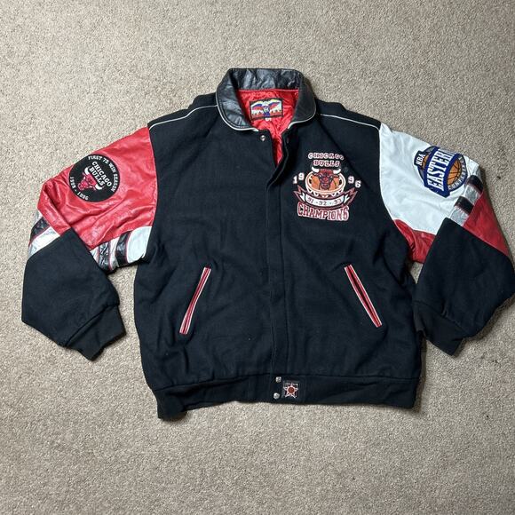 3XLT Jeff Hamilton VINTAGE 72-10 Chicago Bulls Air Jordan 96 NBA champion Jacket - Picture 2 of 16